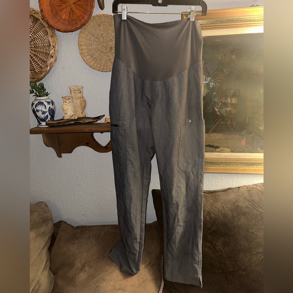 Figs Pants & Jumpsuits Figs Graphite Yola Maternity Scrub Pants